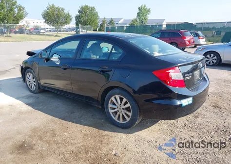 2012 Honda Civic Ex z USA, uszkodzony, nr VIN 2HGFB2F88CH508103